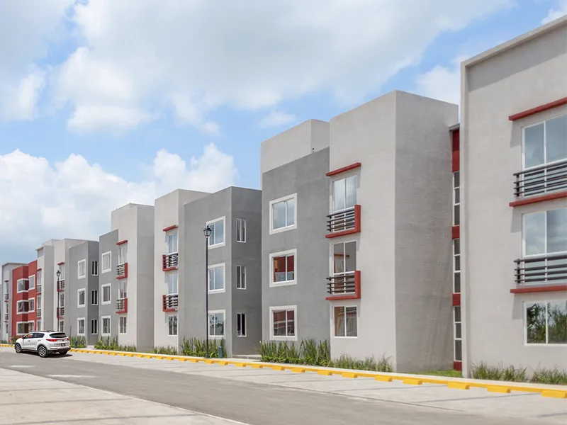 Fachada del Departamento Modelo Amate de 50 m² en La Florida II