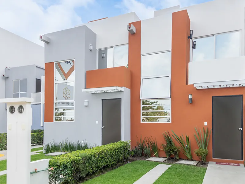 Fachada de la Casa Modelo Unicornio de 61.95 m² en La Florida II